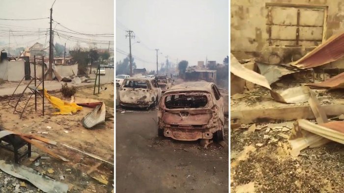 “Parece una bomba”: Mujer recorrió Lirque y mostró en primera persona devastadores efectos de incendios