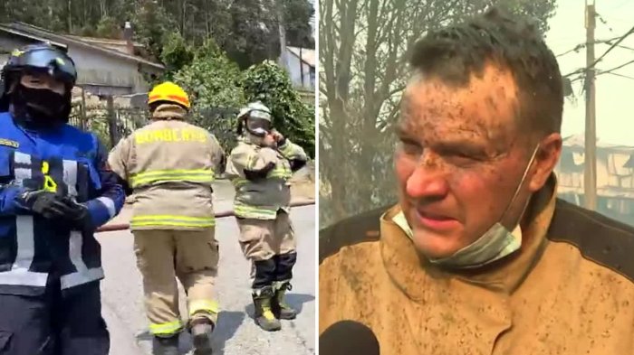 Bomberos de Chile: Los héroes que arriesgan su vida durante los incendios forestales en la zona sur