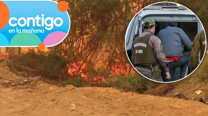 Incendios forestales: Confirman detención de dos sujetos por quemas y traslado de combustible