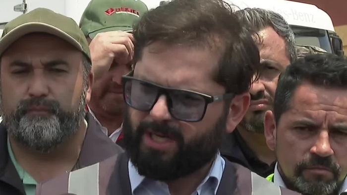 Pdte. Boric visitó zonas afectadas por incendio forestales: “El Estado está presente”