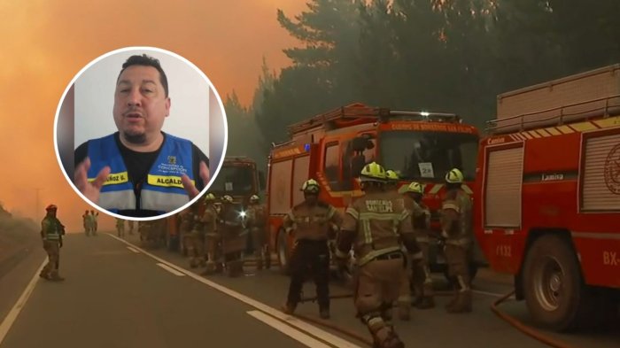 “Aquí hay terroristas”: Alcalde de Concepción confirmó disparos a bomberos que combatían incendios