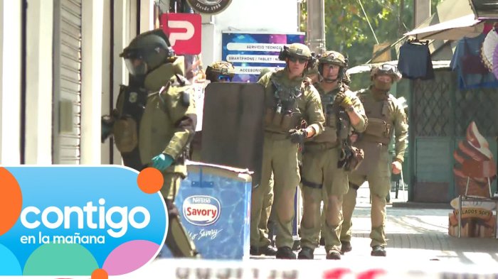 Objeto sospechoso en sucursal bancaria generó operativo en Ñuñoa: Reportan cortes de tránsito