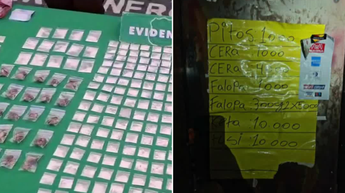 Descubren “minimarket” de drogas tras riña en Pudahuel: Mantenían lista de precios