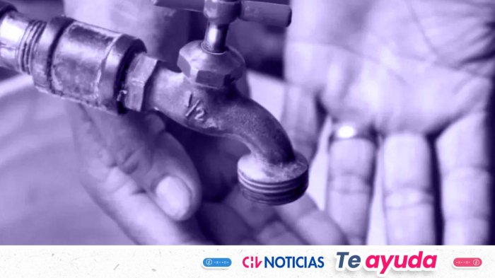 Advierten que habrá cortes de agua en comunas de la región Metropolitana en las próximas horas