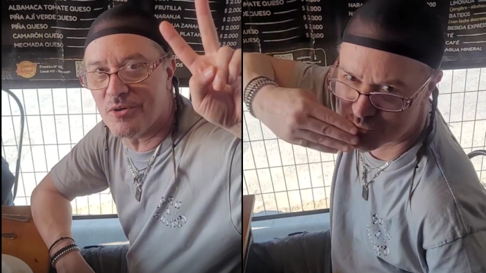 Como un chileno más: Mike Patton fue sorprendido comiendo un churrasco en icónico lugar