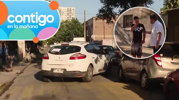 “¡Yo lo habia dejado ahí!”: Vecino arrastró auto que se estacionó en su puerta y dueño tuvo inédita reacción