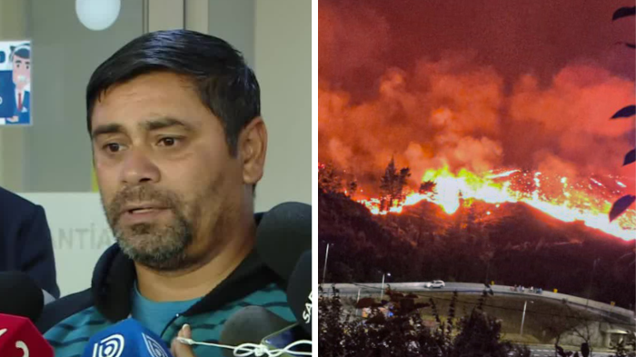 VIDEO | Sospechoso de incendio forestal en Biobío relata el origen del fuego: “Grité varias veces”