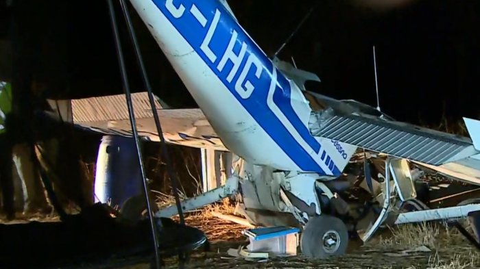 Reportan accidente aéreo en Curacaví: Avioneta se estrelló a solo metros de una casa
