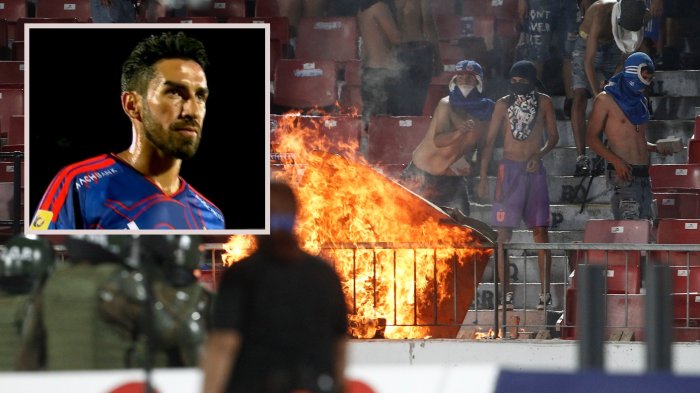 Lucero tuvo un debut para el olvido en la U y se fue expulsado en un duelo marcado por los incidentes