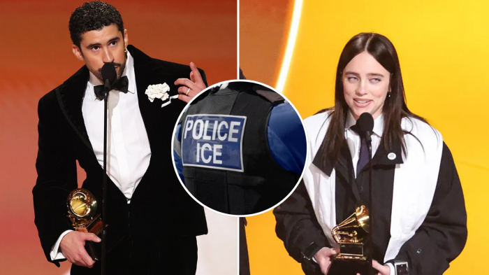 Bad Bunny y Billie Eilish arremeten contra la policía migratoria de EEUU en los Grammys: “Fuera ICE”