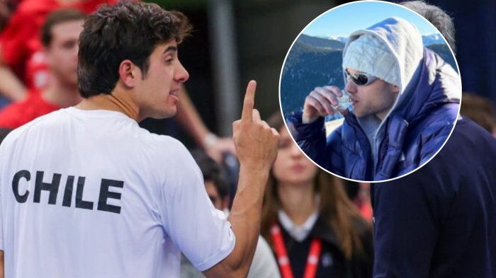 Muy relajado: La polémica publicación de Zizou Bergs a un año de agredir a Cristian Garín