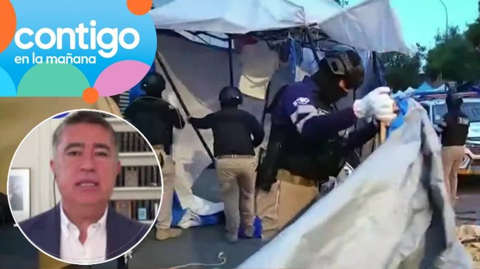 “Estaba el riesgo de disparos”: Alcalde Desbordes por la tensión en megaoperativo en barrio Meiggs