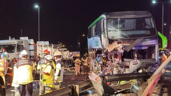 Revelan identidades de personas fallecidas en trágico accidente en Ruta 5 Sur: Uno tiene 19 años