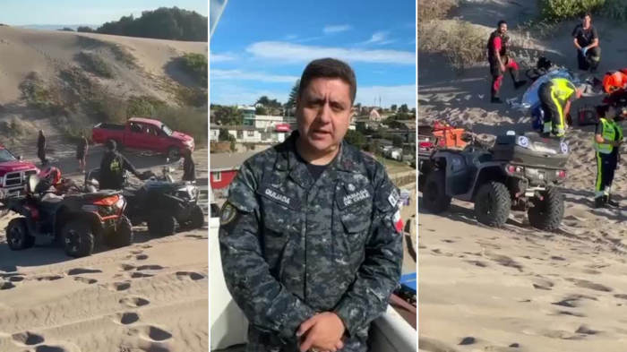 Fatal tragedia en dunas de Ritoque: Dos personas se volcaron en cuatrimoto y una falleció