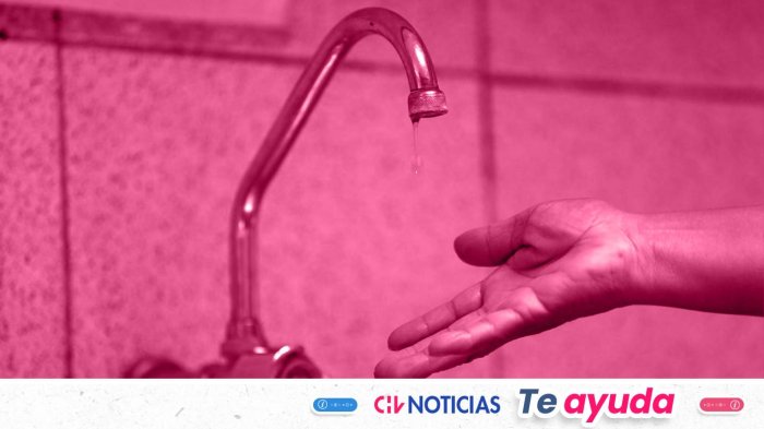 Anuncian prolongado corte de agua por emergencia en la región Metropolitana en las próximas horas