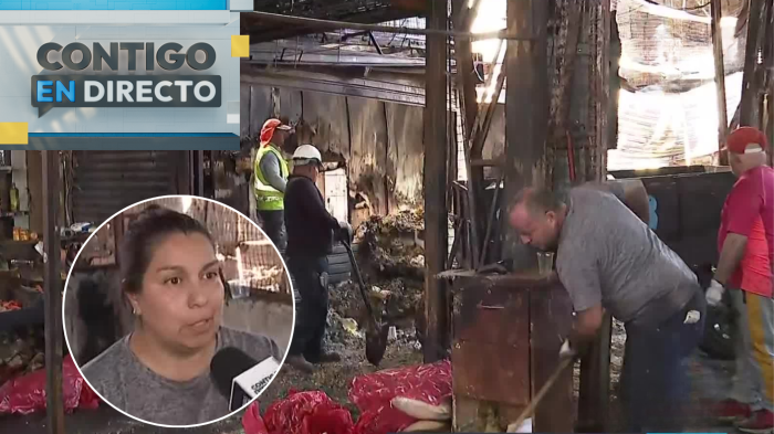 Más de 70 locatarios damnificados tras voraz incendio en la Vega Central: “Ponerme en una carpa…”