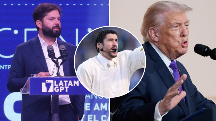 El mensaje del pdte. Boric por show de Bad Bunny en Super Bowl: Aludió a Trump y Doctrina Monroe