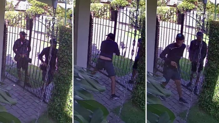 Graban a ladrones robando casa en Vitacura: Saltaron la reja, los pillaron y arrancaron por los techos