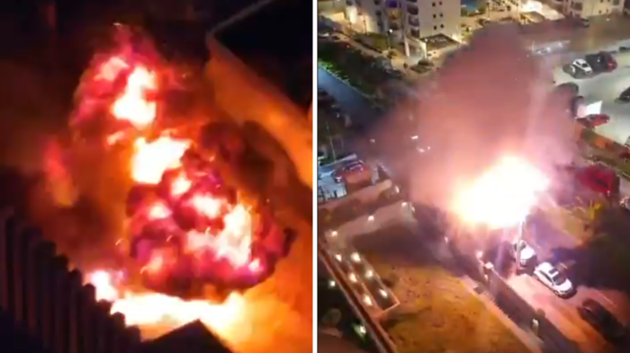 VIDEO | Reportan estruendosa explosión de cámara eléctrica subterránea en plena avenida de Antofagasta