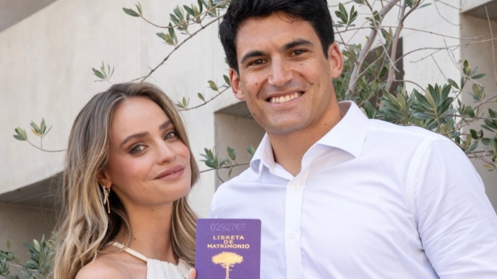 FOTOS | Trinidad de la Noi y Esteban Grimalt celebraron su matrimonio civil a 2 meses de su compromiso