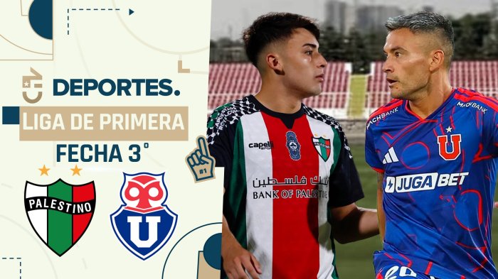 Palestino vs U. de Chile: Dónde ver EN VIVO y ONLINE partido por la Liga de Primera
