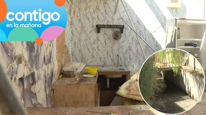Con presunto pub y patio sobre un canal: La casa que llamó la atención en desalojo de toma en Maipú