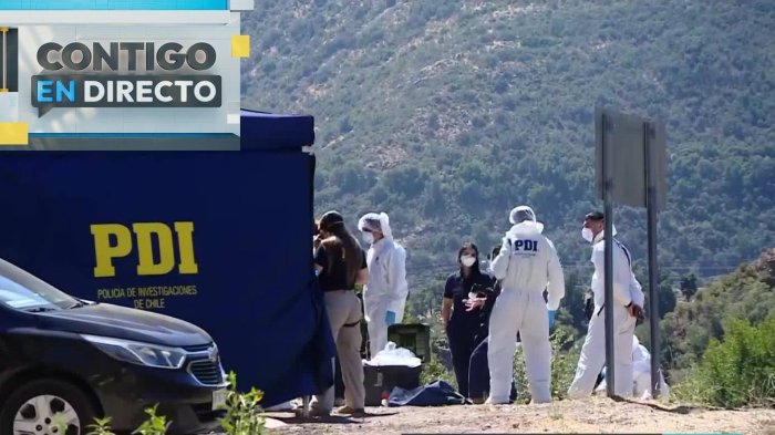 Amplio operativo por hallazgo de cuerpo en San José de Maipo: Víctima se habría encontrado maniatada