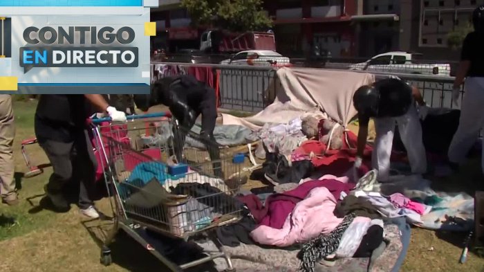 Tras denuncias por incivilidades: Operativo policial retiró rucos en Santiago Centro