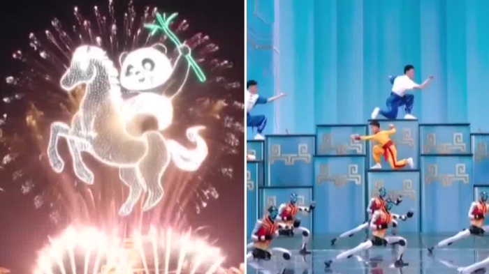 Con drones y robots Kung Fu: Así fue la celebración del Año Nuevo Chino que impactó al mundo