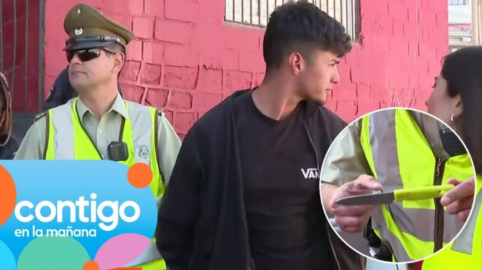 Conductor detenido por evadir control en Cartagena portaba un cuchillo: Vehículo tenía 118 multas