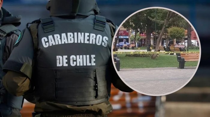 Impacto en Tomé: Joven de 15 años es acusado de matar a su padre en plena Plaza de Armas de la ciudad