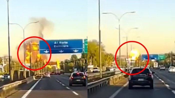 Emergencia en Renca: Dan a conocer video del momento exacto de la explosión y bola de fuego