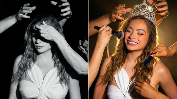 ¿Un adelanto del vestido? Skar Labra publicó misteriosa foto a minutos de debutar en la Gala