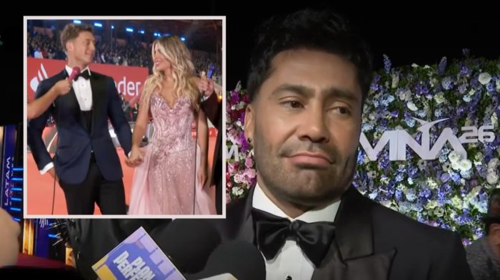 “Me da lo mismo”: La fría reacción de Luis Jiménez en su encuentro con Coté López en la Gala de Viña 2026