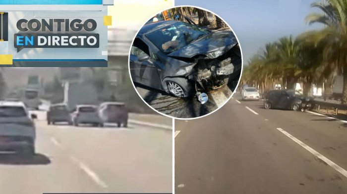 Video | Se salvó de milagro: Víctima busca a conductor que se dio a la fuga tras chocarlo en autopista