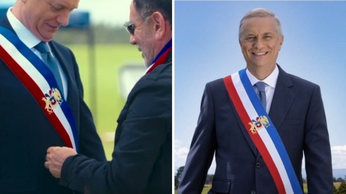 Así es el retrato oficial de José Antonio Kast: Destaca particular detalle en su banda presidencial