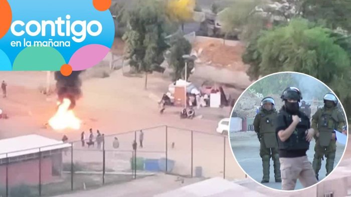 Con barricada reciben a operativo policial que iniciará el desalojo en toma Dignidad de La Florida