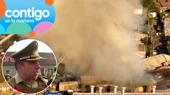 Incendio en fábrica textil de Independencia obliga a evacuar viviendas: No tendría riesgo de propagación