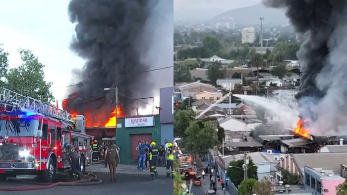 Incendio de gran magnitud afecta a fábrica textil en Independencia