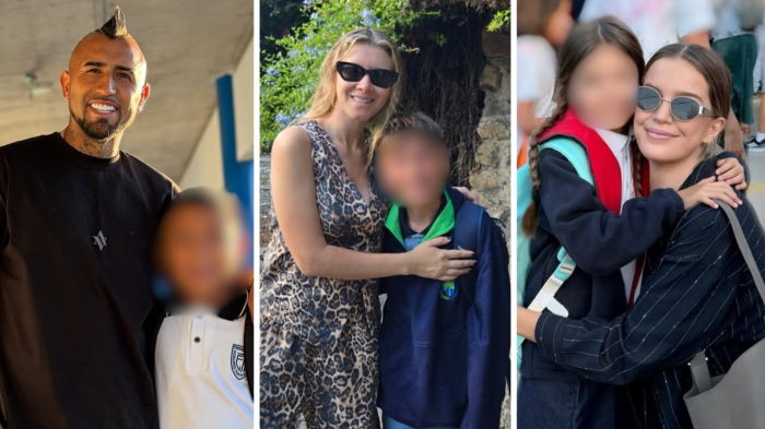 De Arturo Vidal a Millaray Viera: Así fue el primer día de clases de famosos con sus hijos en súper lunes