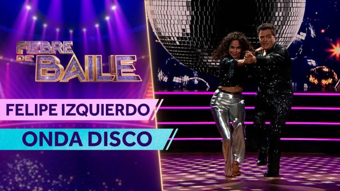 ¡Sacó el brillo y lentejuelas! Felipe Izquierdo encendió la pista de Fiebre de Baile con su versión disco