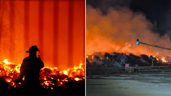 Suspenden clases en cuatro colegios por voraz incendio en Puente Alto: Tras doce horas sigue activo