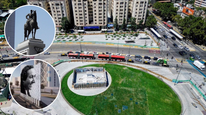 Hoy se inaugura la nueva Plaza Italia: Vuelve la estatua de General Manuel Baquedano