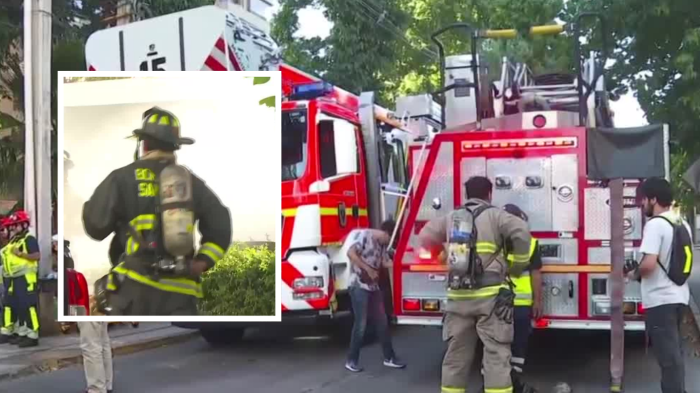 Incendio consume subterráneo de edificio en Las Condes: Más de 100 vecinos evacuados
