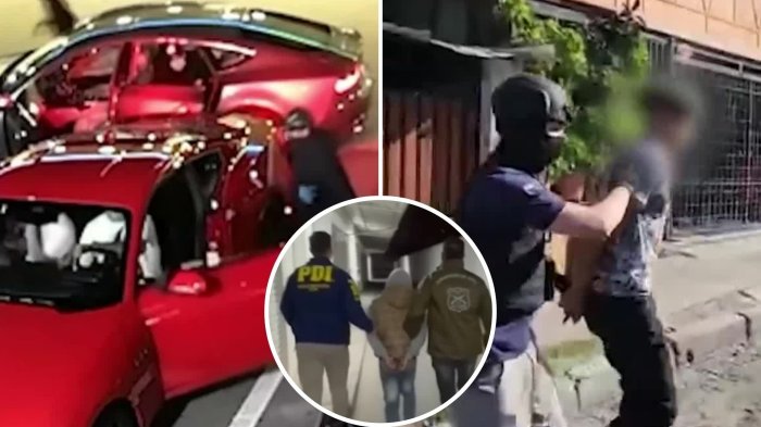 PDI desarticuló banda dedicada a encerronas en Santiago: Una de sus víctimas tiene 16 años y otra fue apuñalada