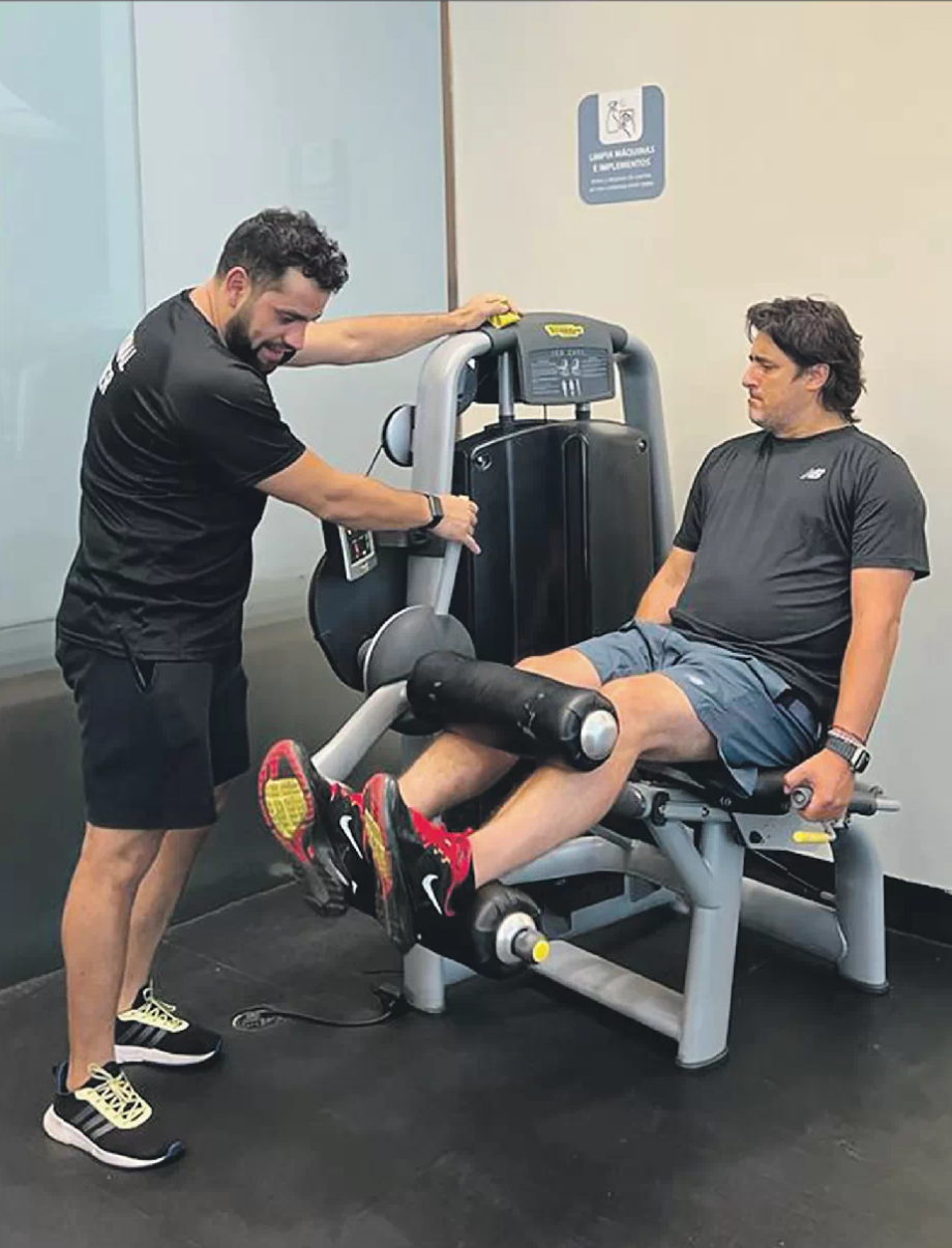Así entrena Jorge Zabaleta para bajar sus 100 kilos. Foto: Las Últimas Noticias.
