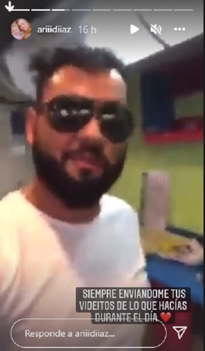 Aracely Díaz con el Cangri